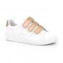 Chaussures Courtone Ps S Lea/Metallic Fille Blanc Rose PasCher Fr